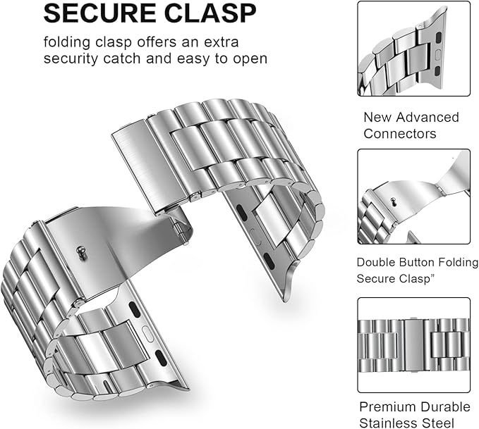 Wisme WS 60 Max Smart Watch with a stainless steel band